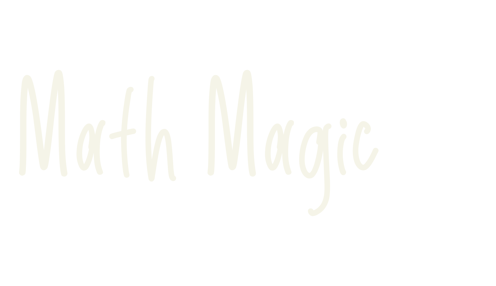 Math Magic -, handwriting font preview