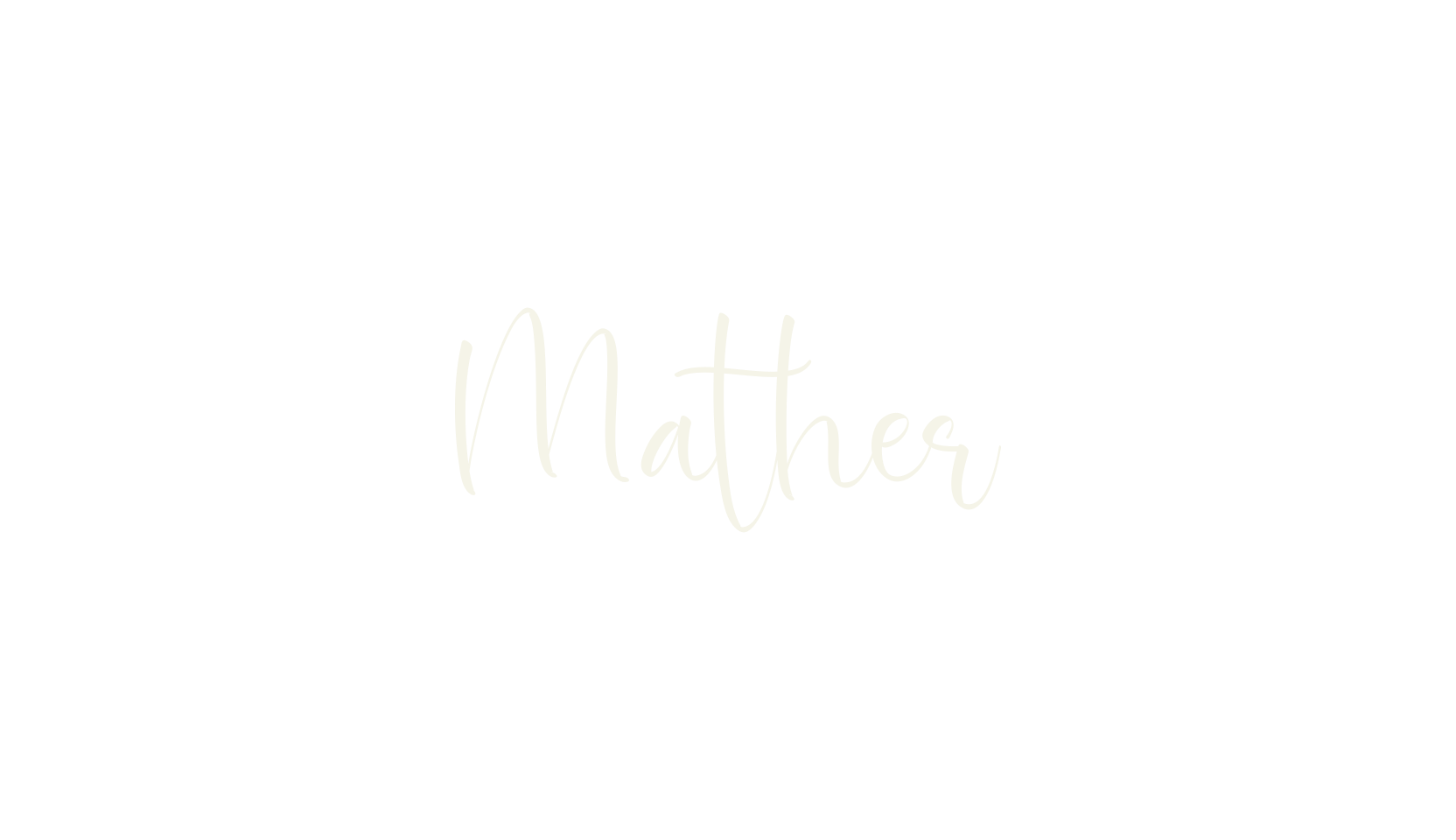 Mather, cursive font preview