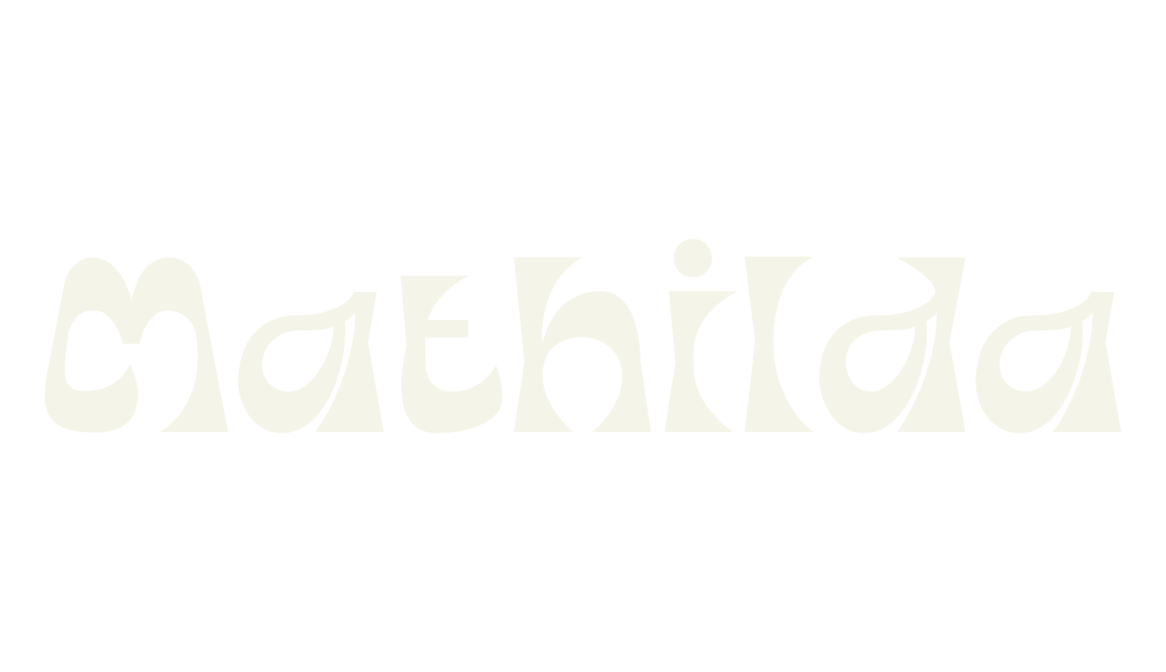 Mathilda, psychedelic font preview