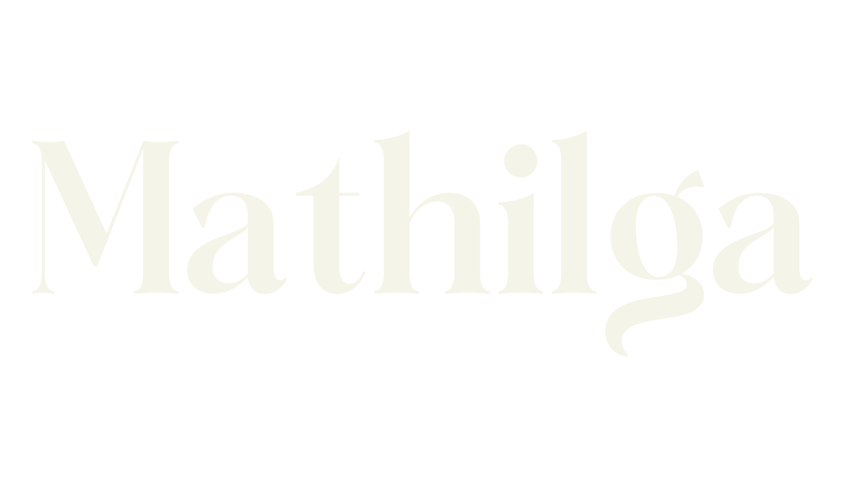 Mathilga, serif font preview