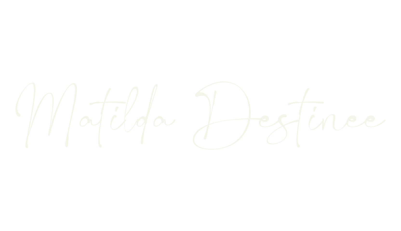 Matilda Destinee, hand drawn font preview