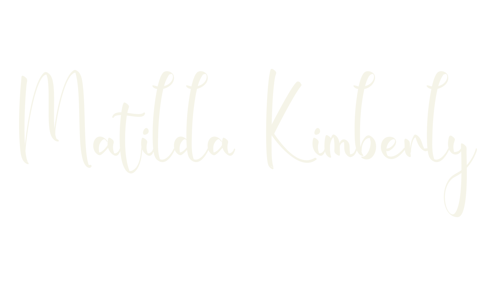 Matilda Kimberly, calligraphy font preview
