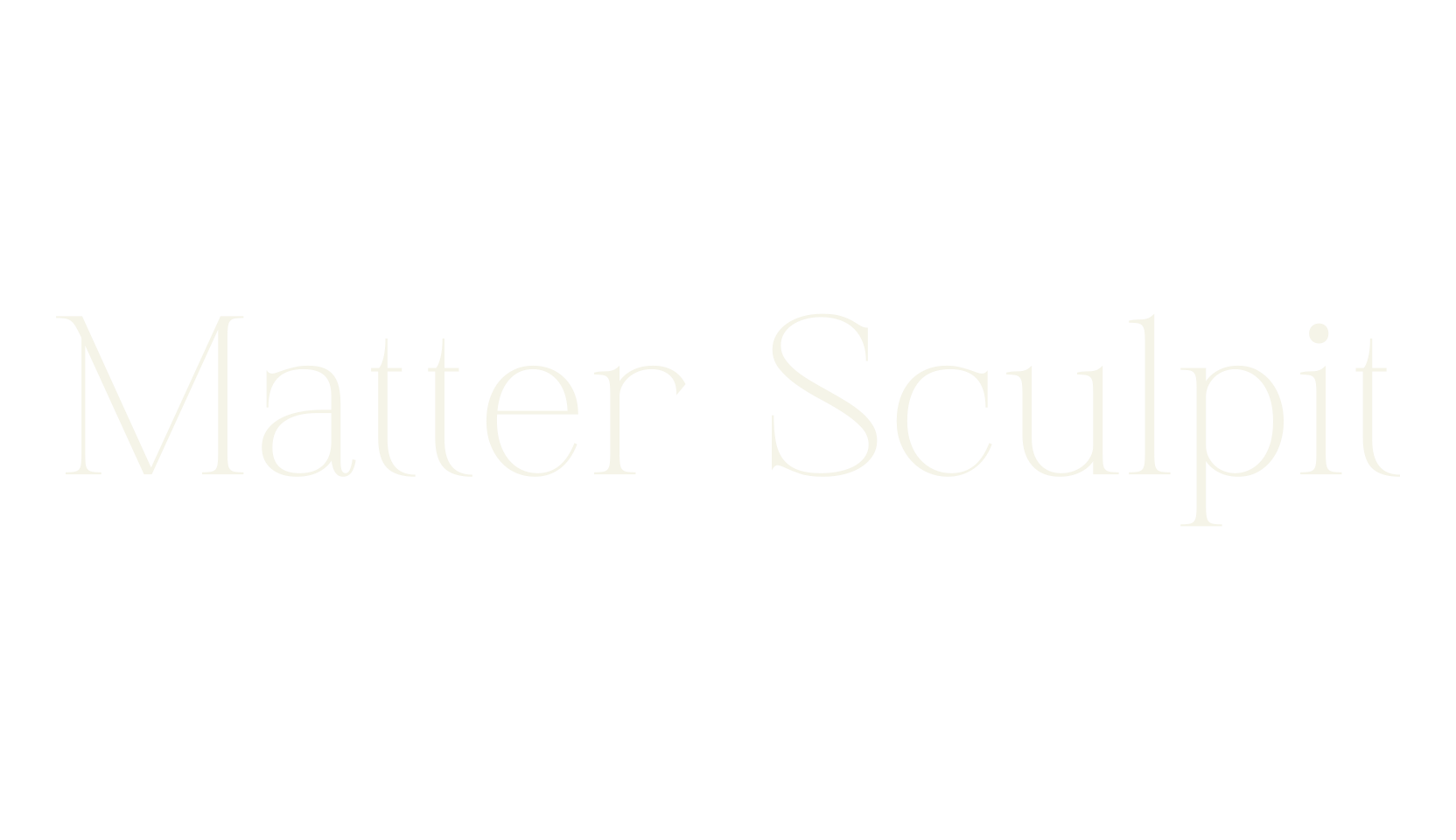 Matter Sculpit, serif font preview