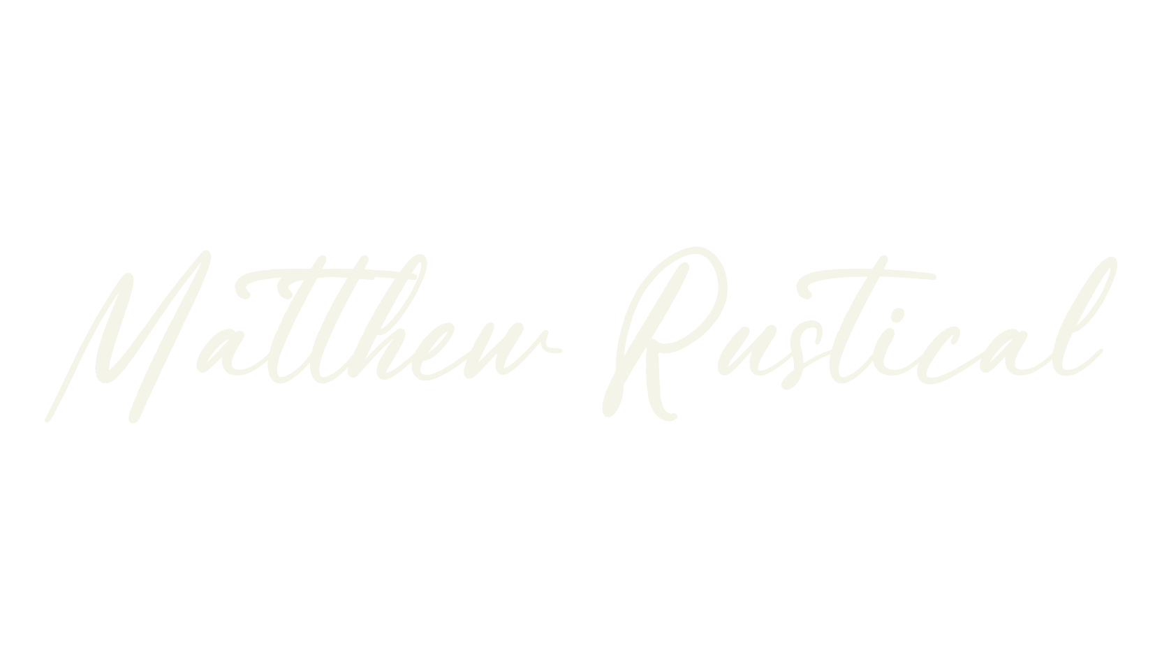 Matthew Rustical, script font preview