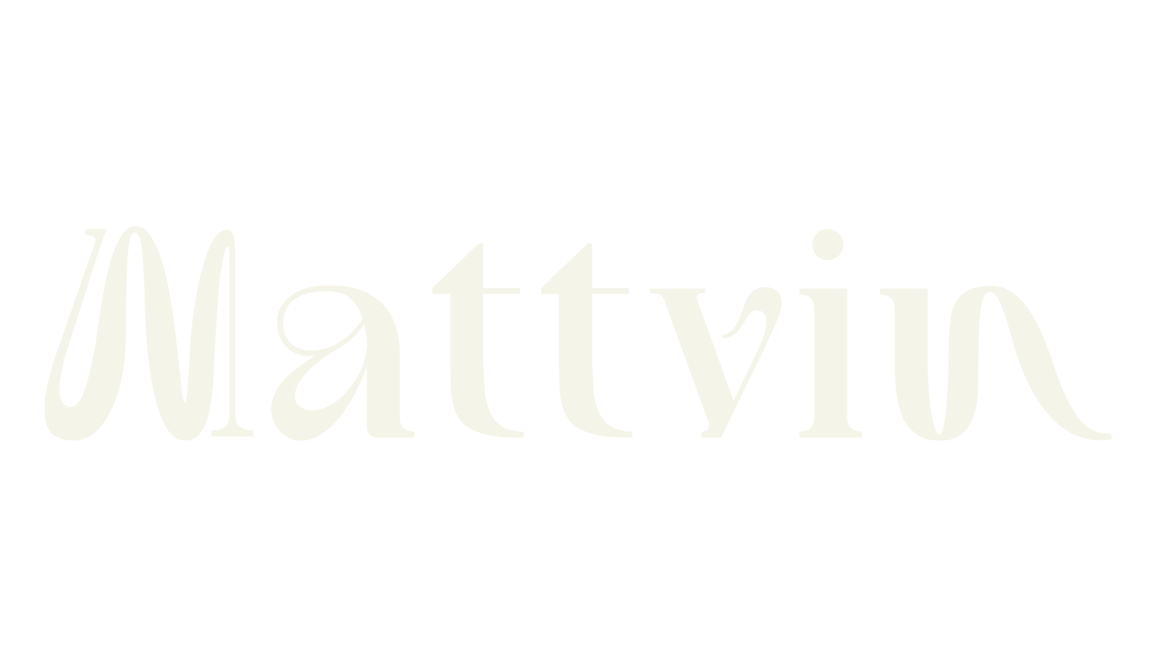 Mattvin, typography font preview