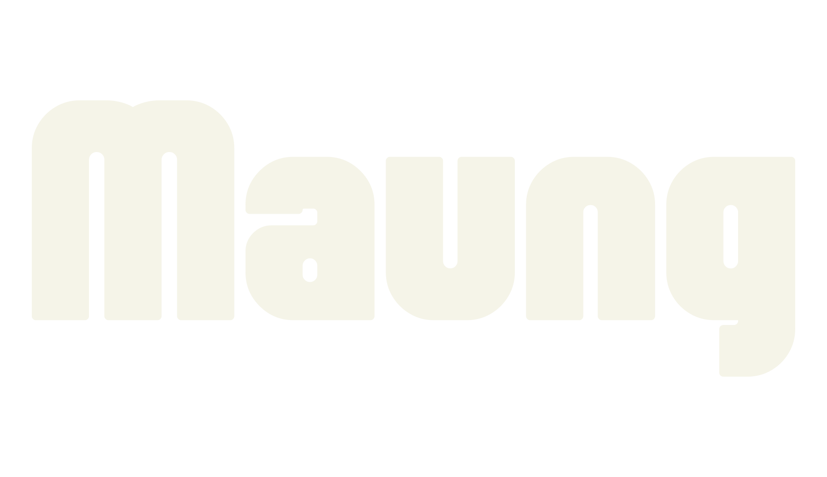 Maung, modern font preview