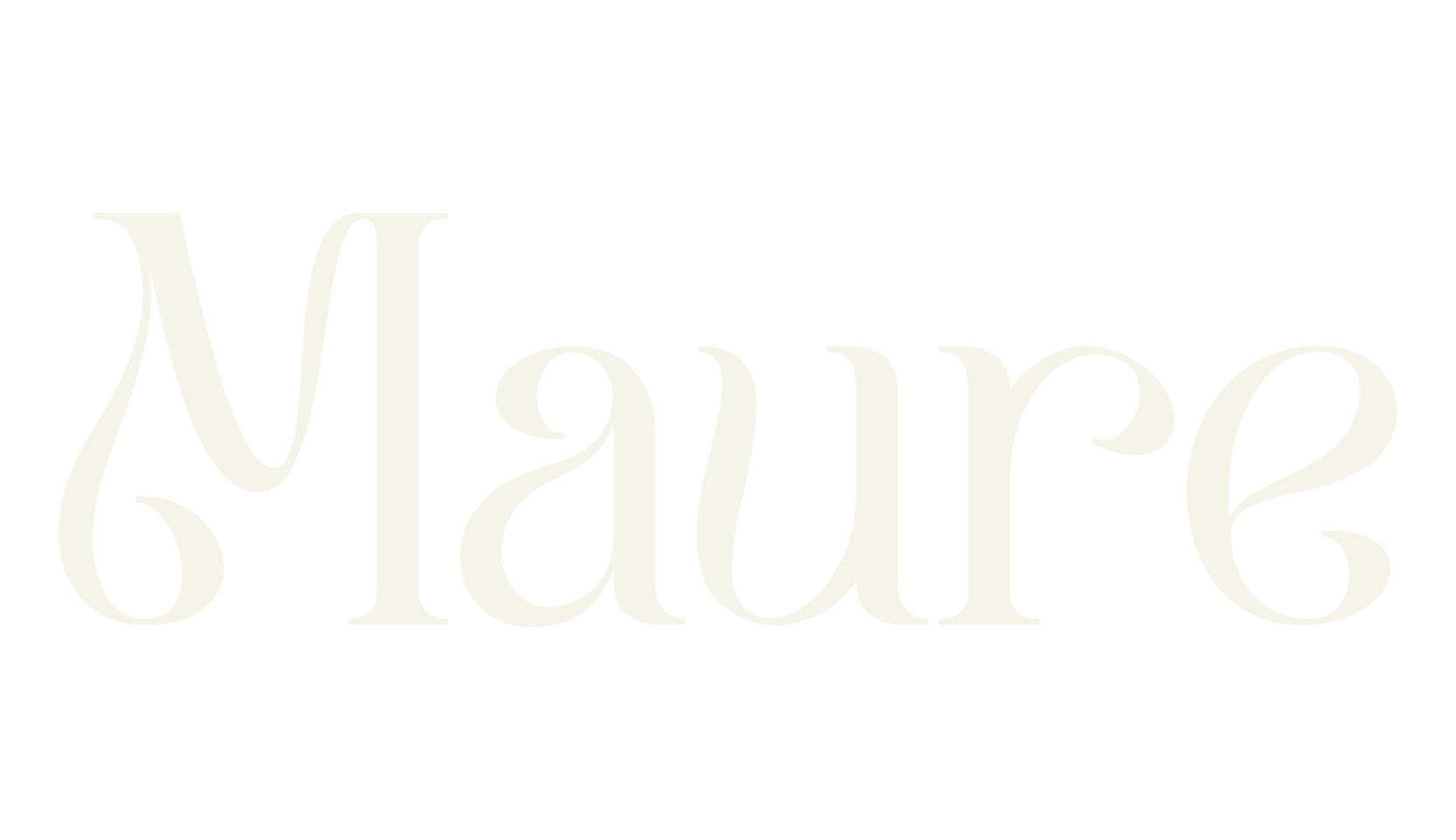 Maure, serif font preview
