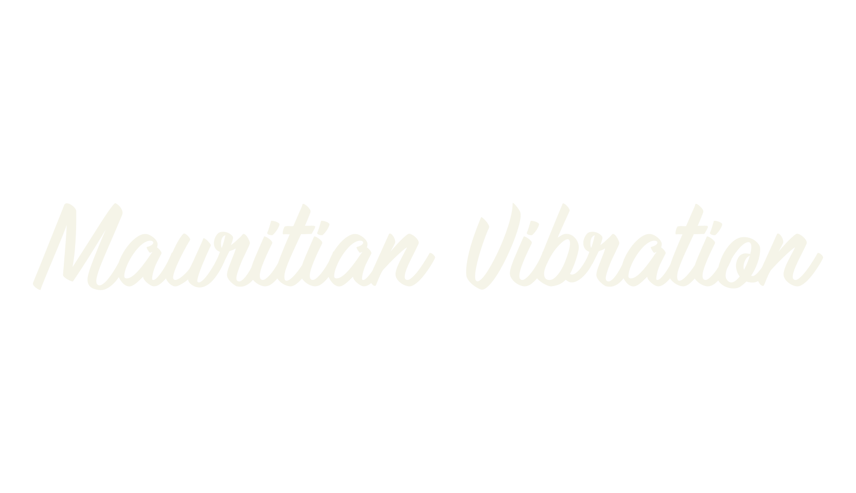 Mauritian Vibration, joined font preview