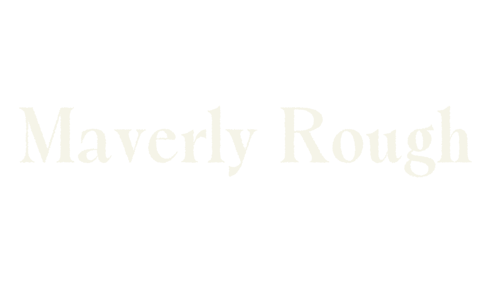 Maverly Rough, elegant font preview