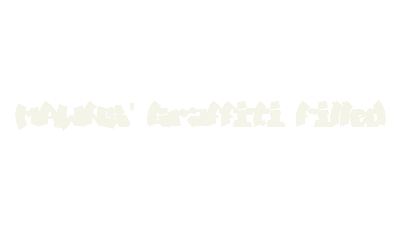MAWNS' Graffiti Filled, fashion script font preview