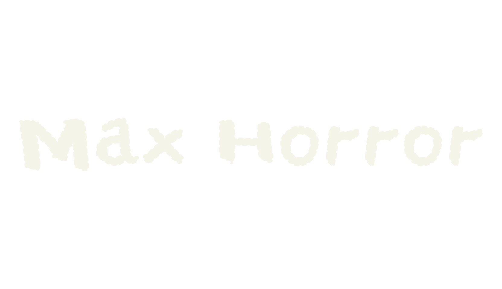 Max Horror, horror font preview