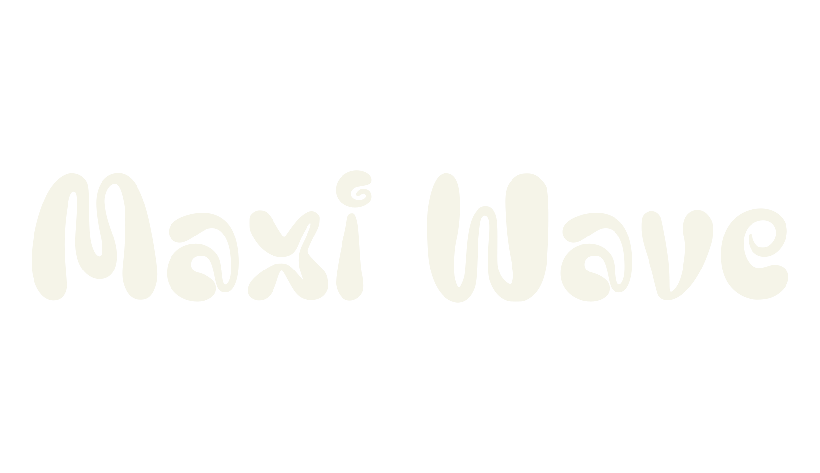 Maxi Wave, cute font preview