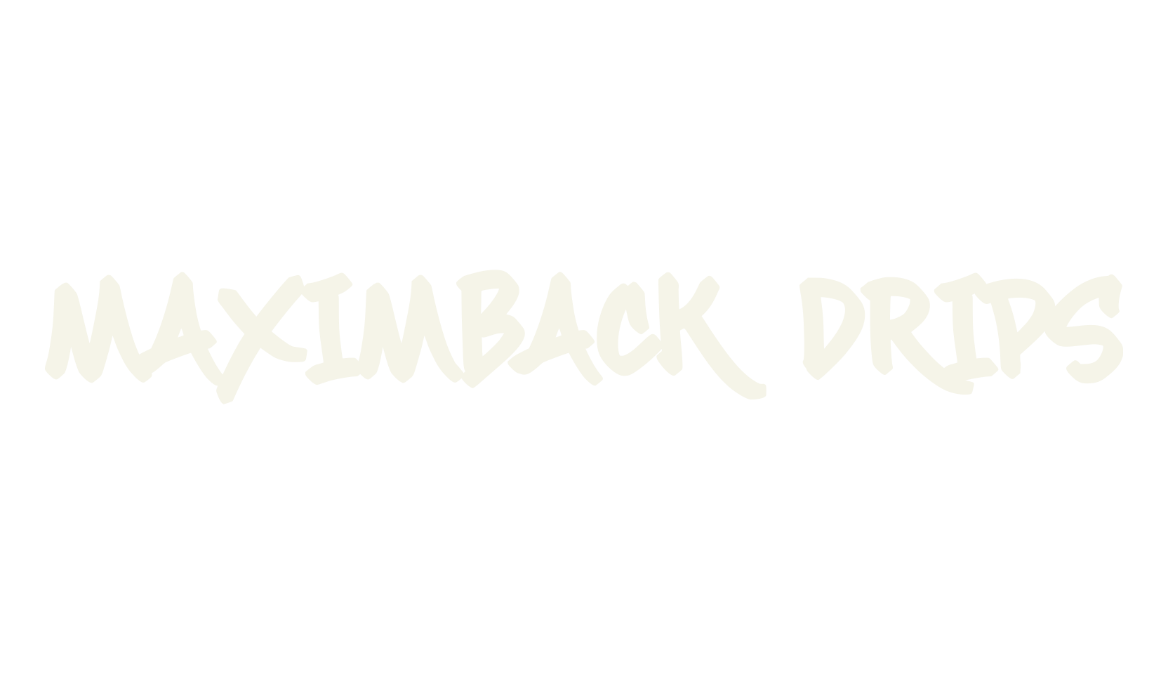 Maximback Drips, tattoo font preview