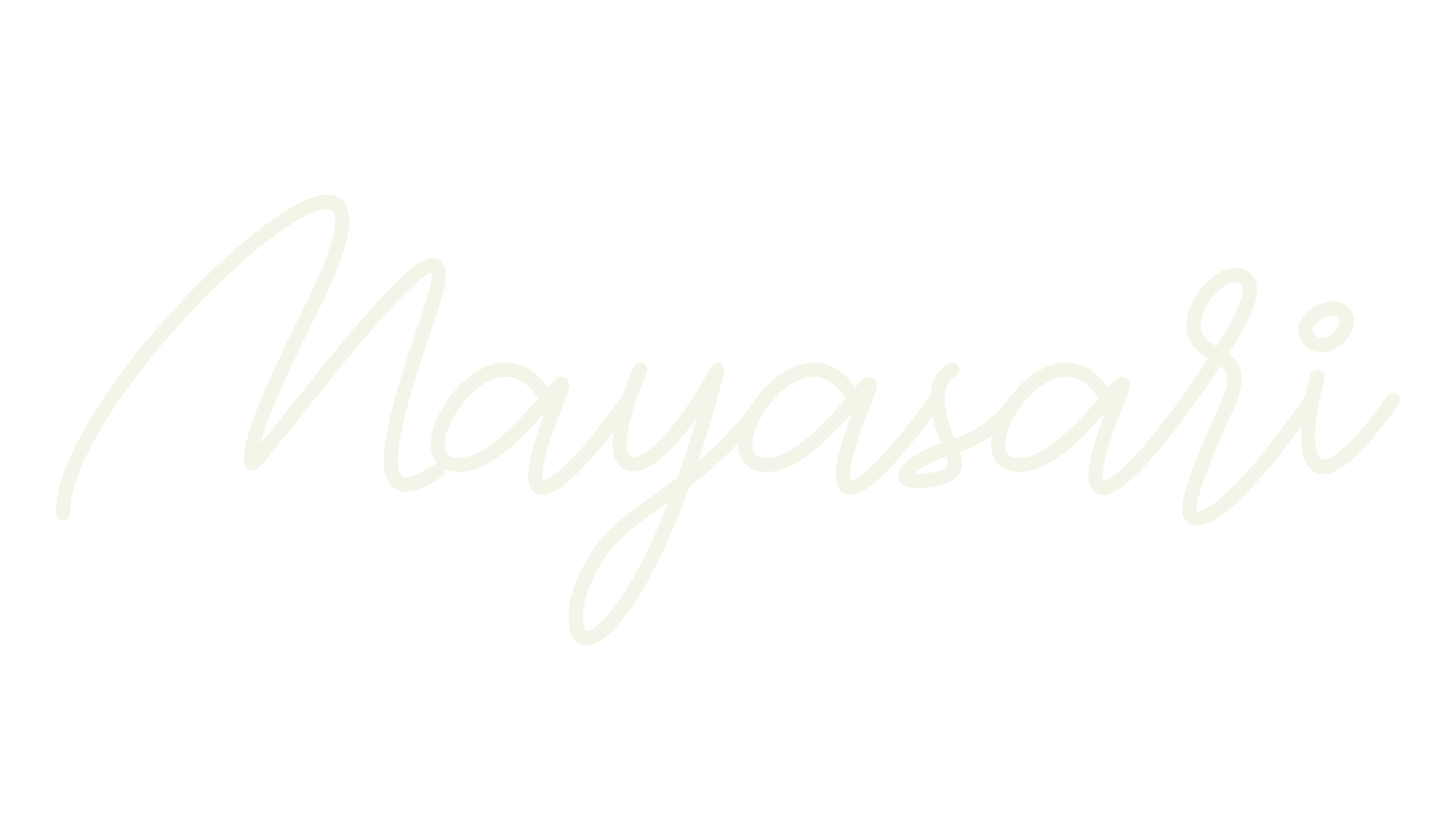 Mayasari, signature font preview