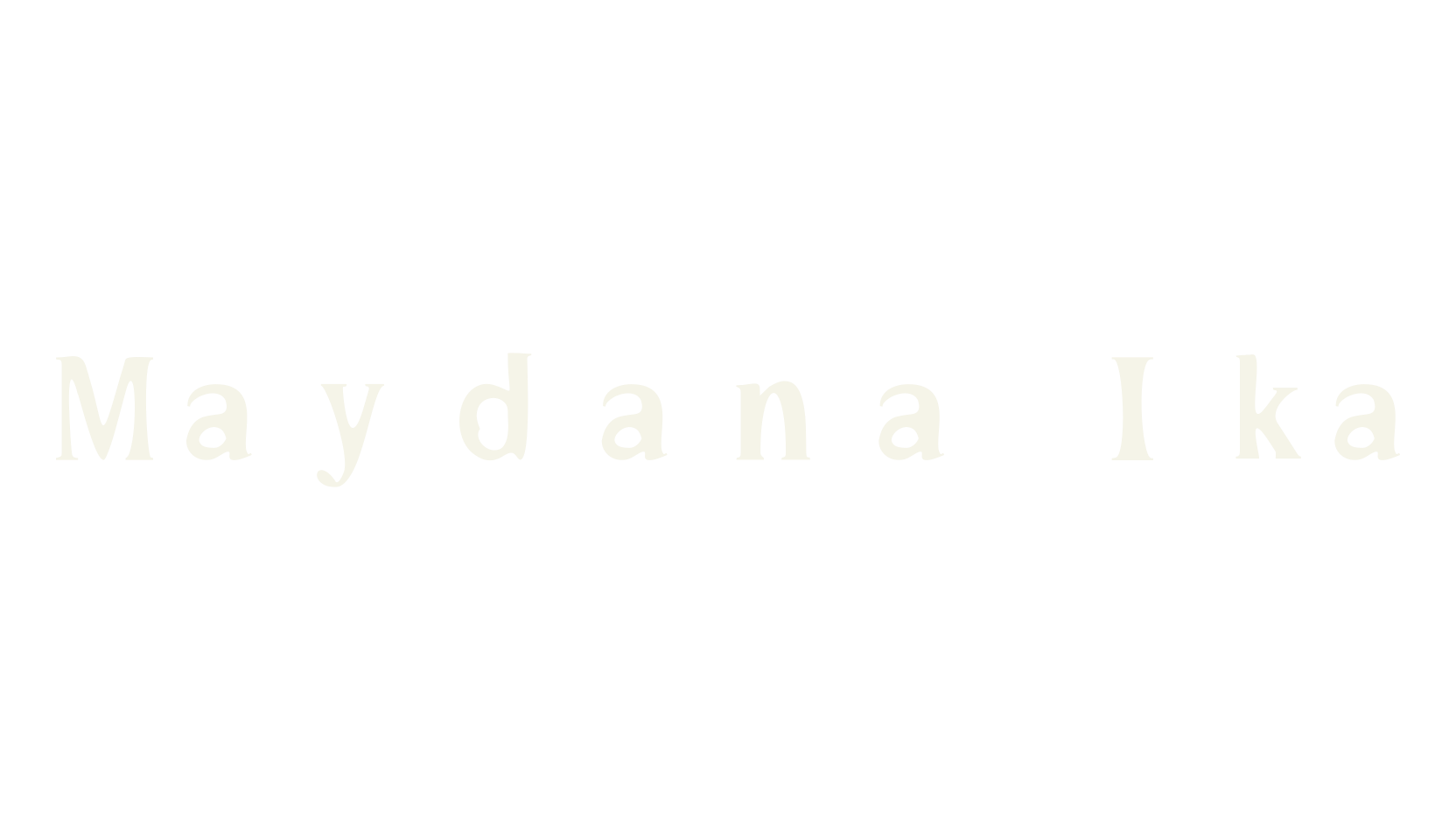 Maydana Ika, display font preview