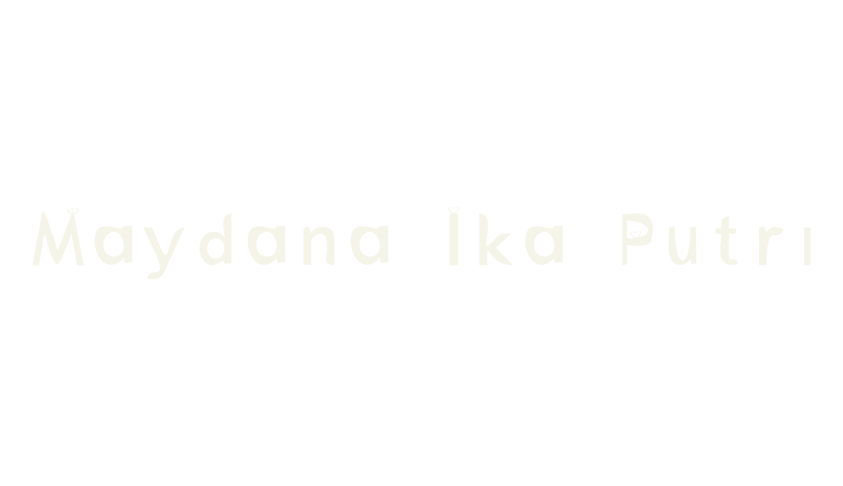 Maydana Ika Putri, display font preview