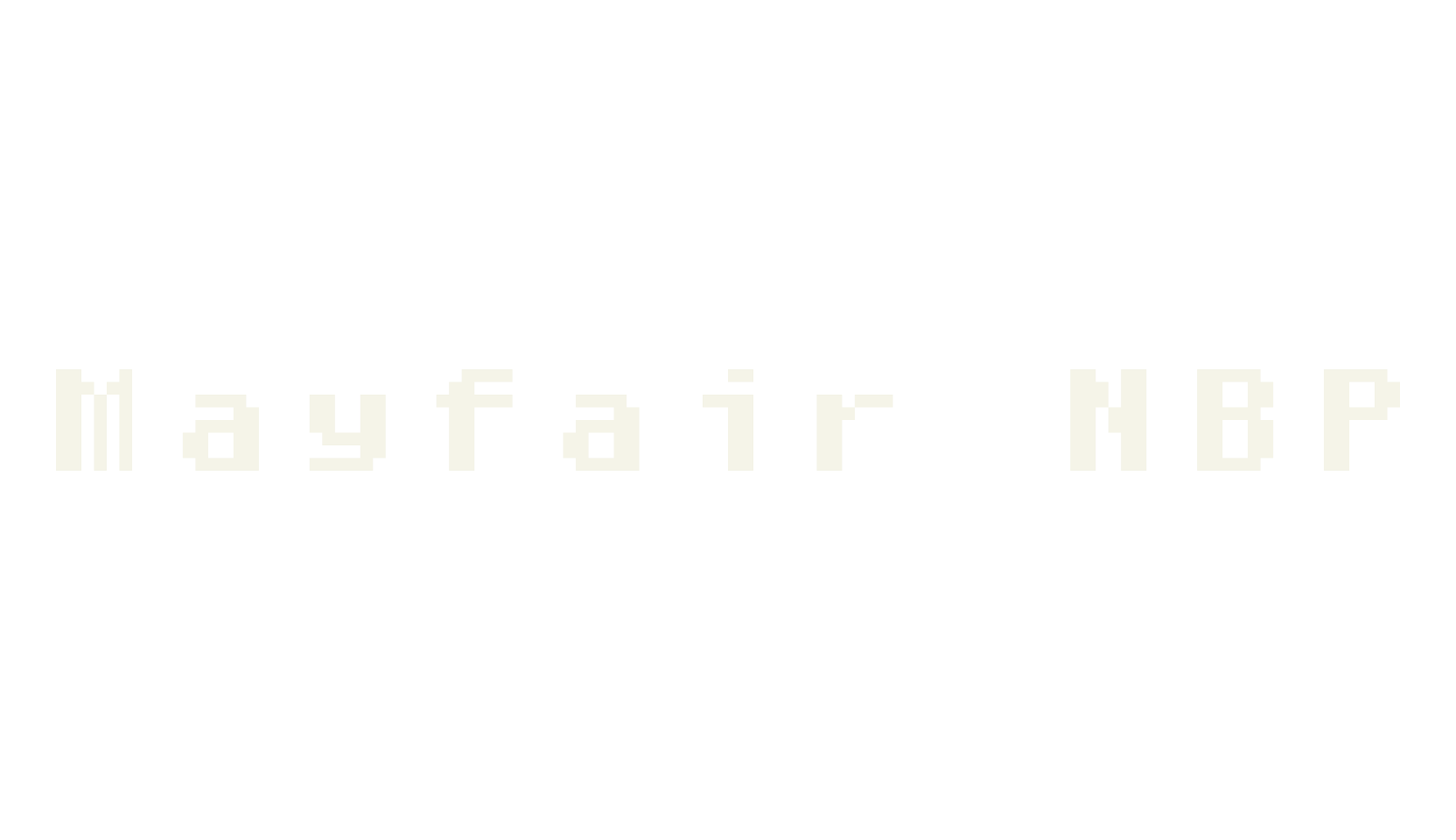 Mayfair NBP, pixel font preview