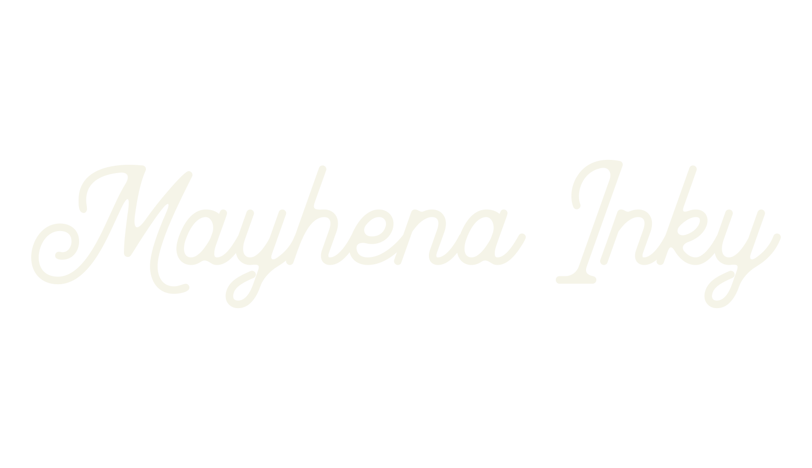 Mayhena Inky, retro font preview