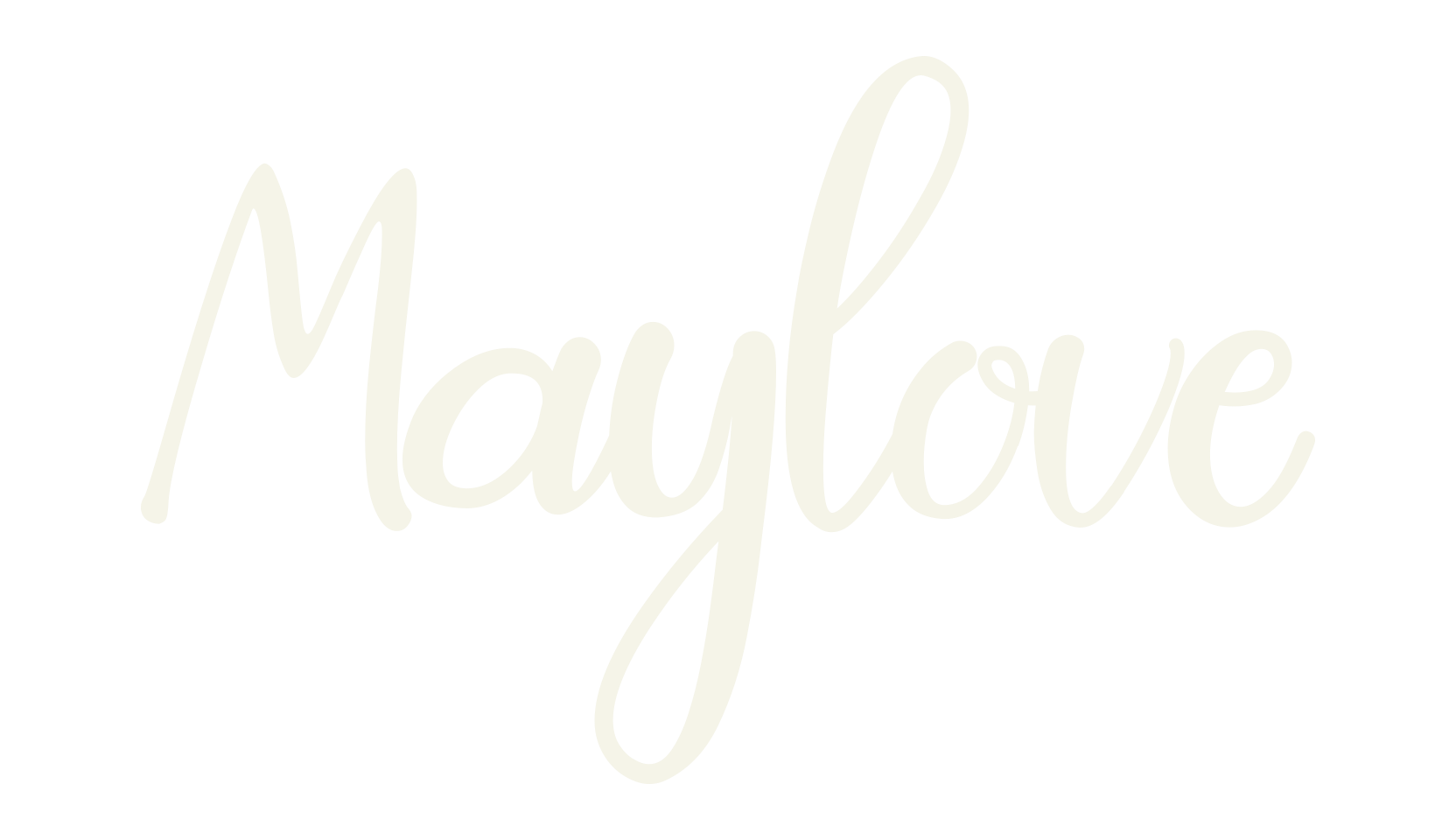 Maylove, cursive font preview