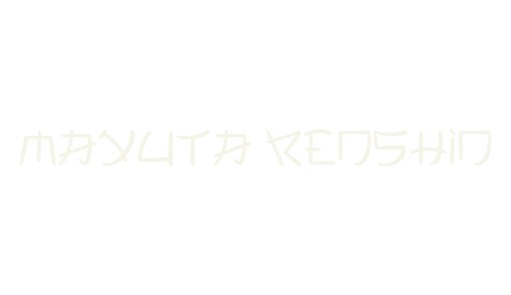 Mayuta Renshin, japanese font preview