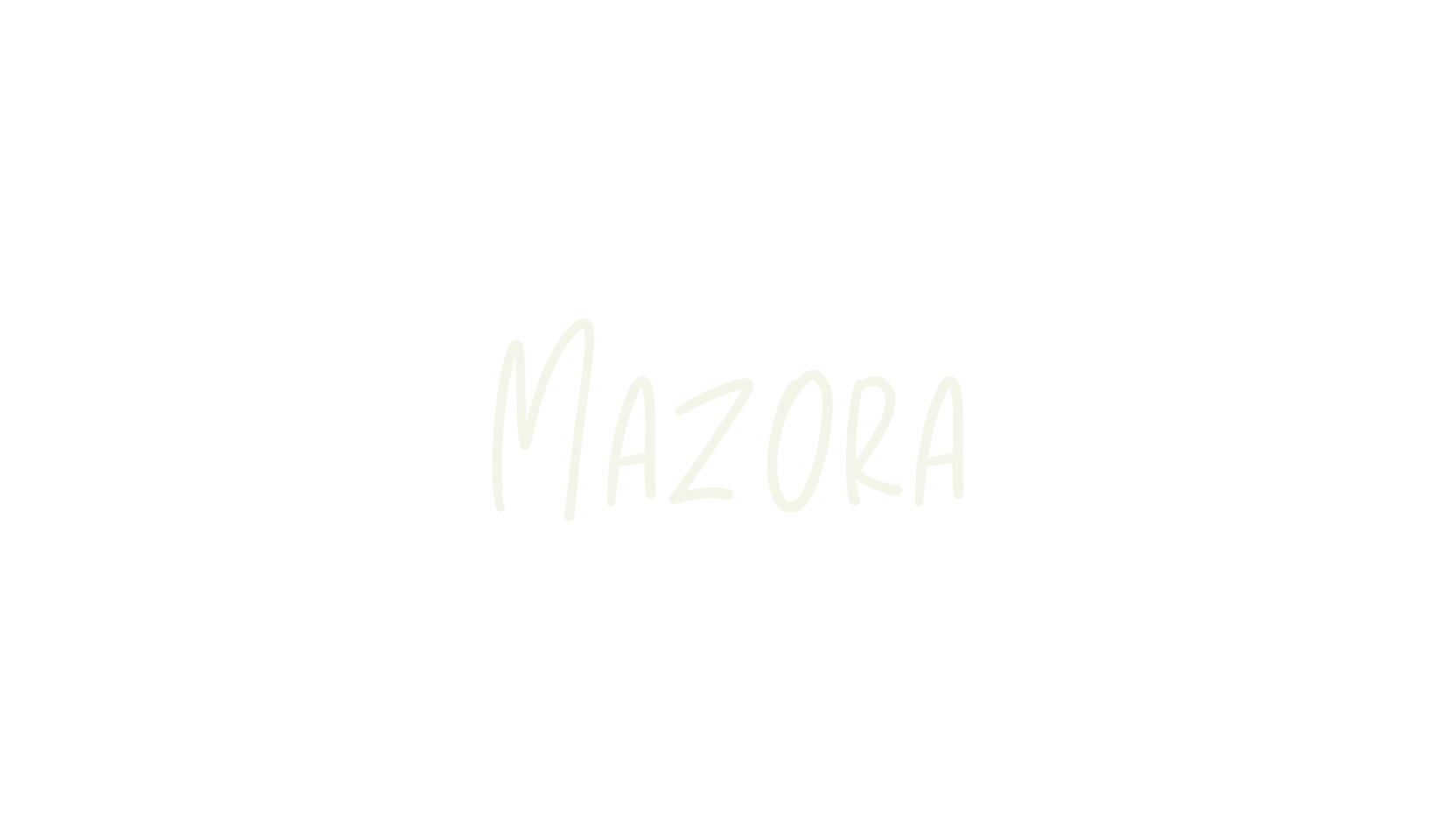 Mazora, handwritten font preview