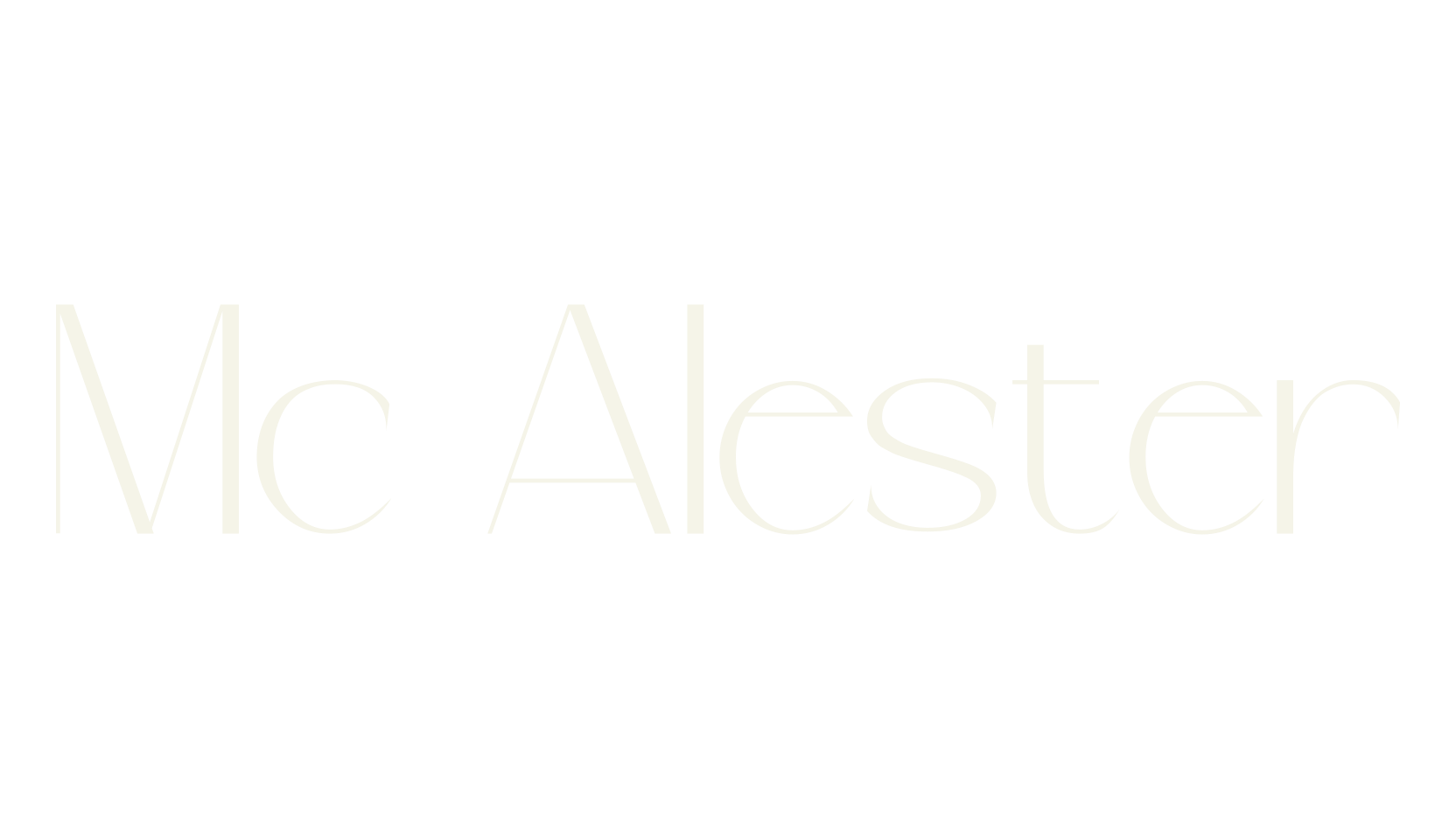 Mc Alester, sans serif font preview