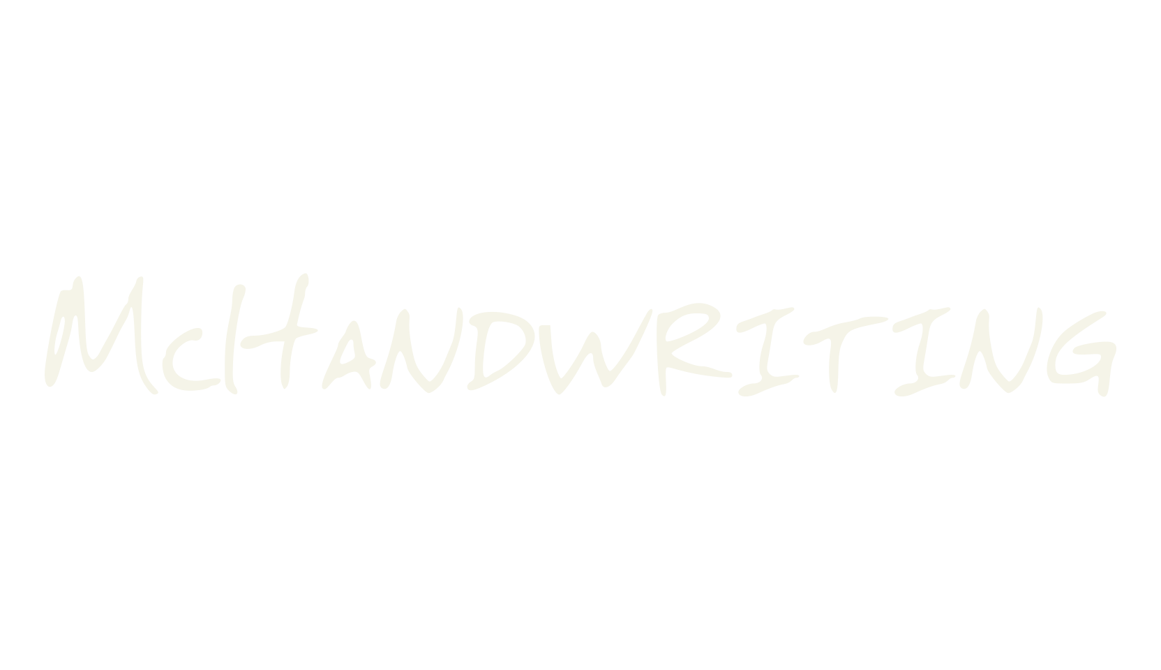 McHandwriting, handwriting font preview