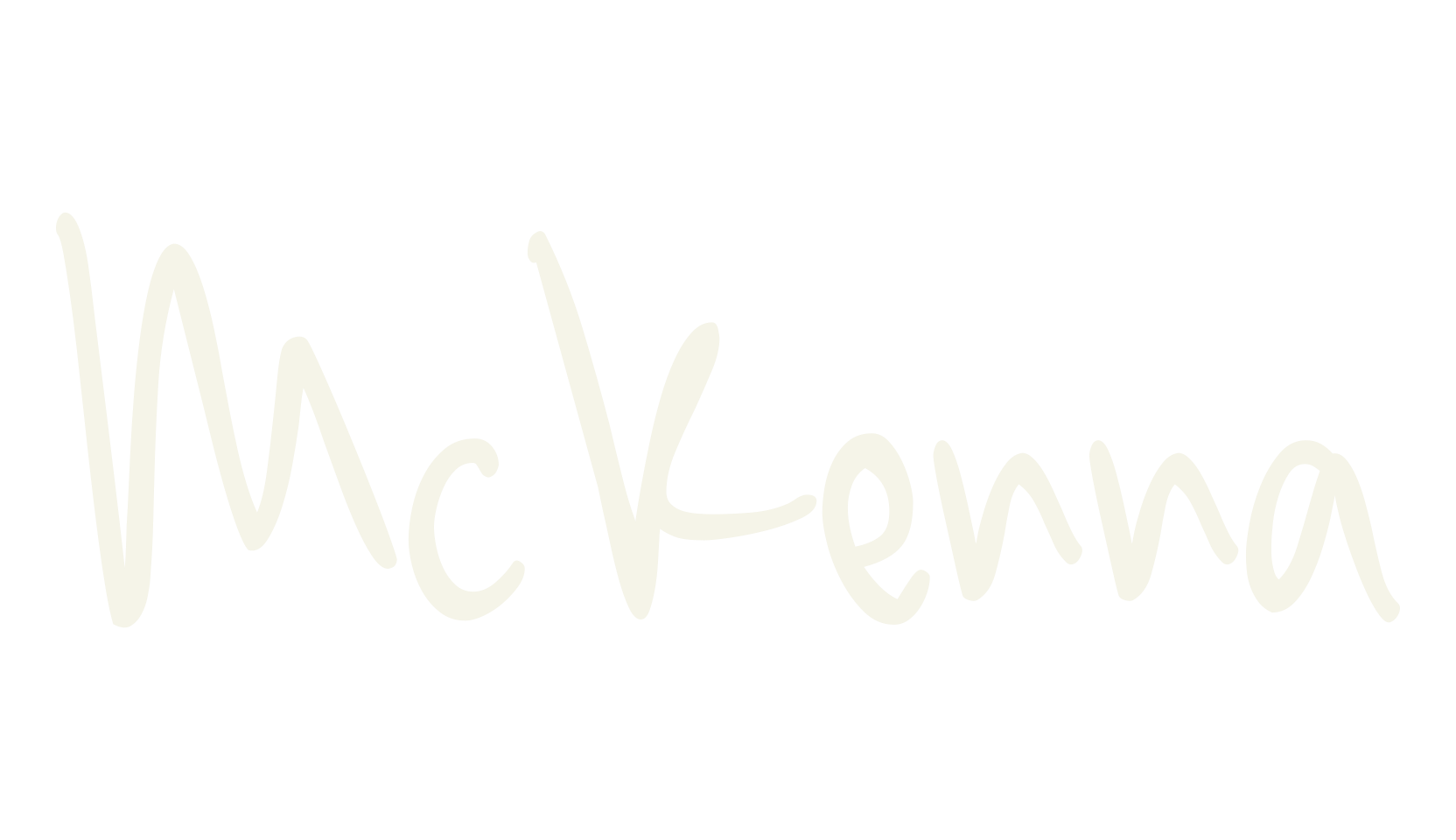 McKenna, handwritten font preview