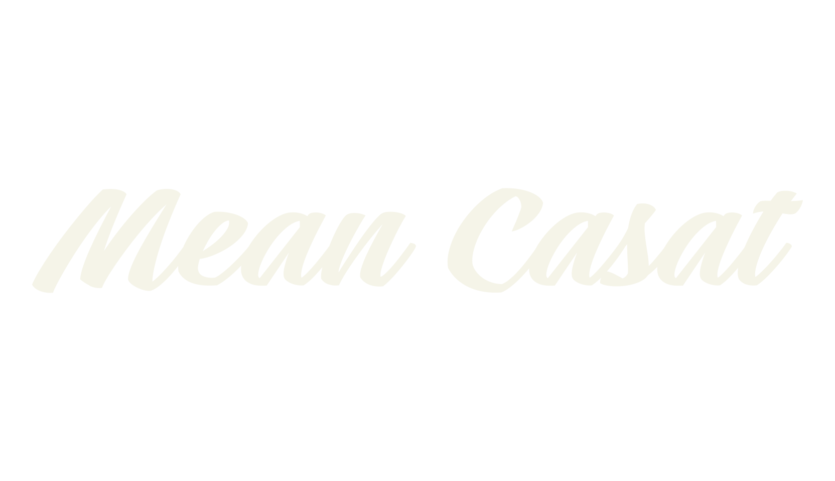 Mean Casat, fashion script font preview