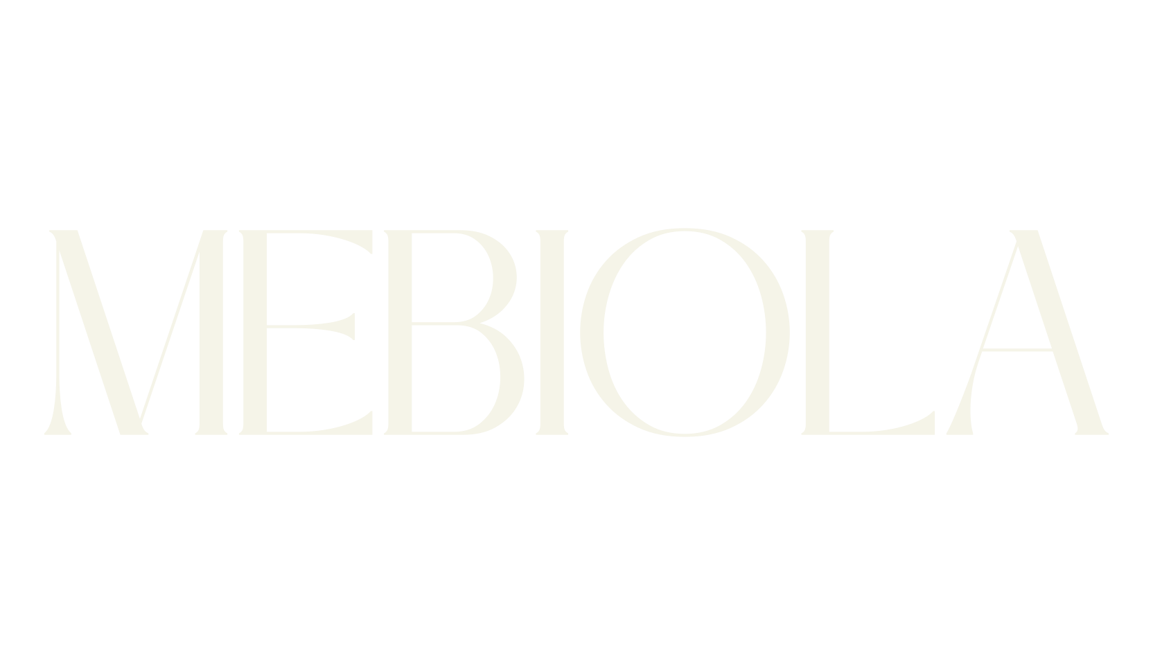 MEBIOLA, modern font preview