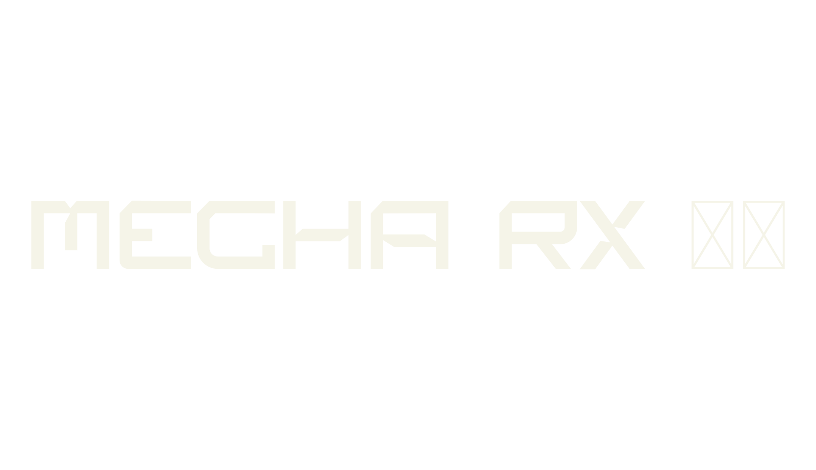 MECHA RX 20, gaming font preview
