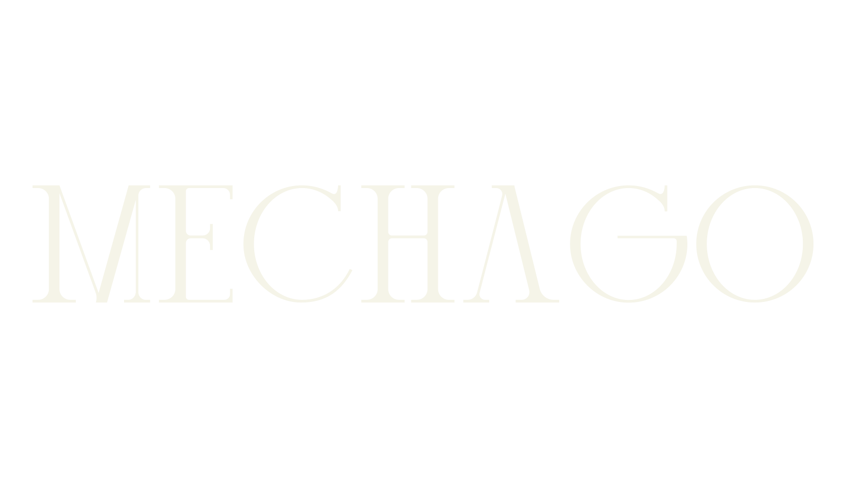 mechago, tall font preview