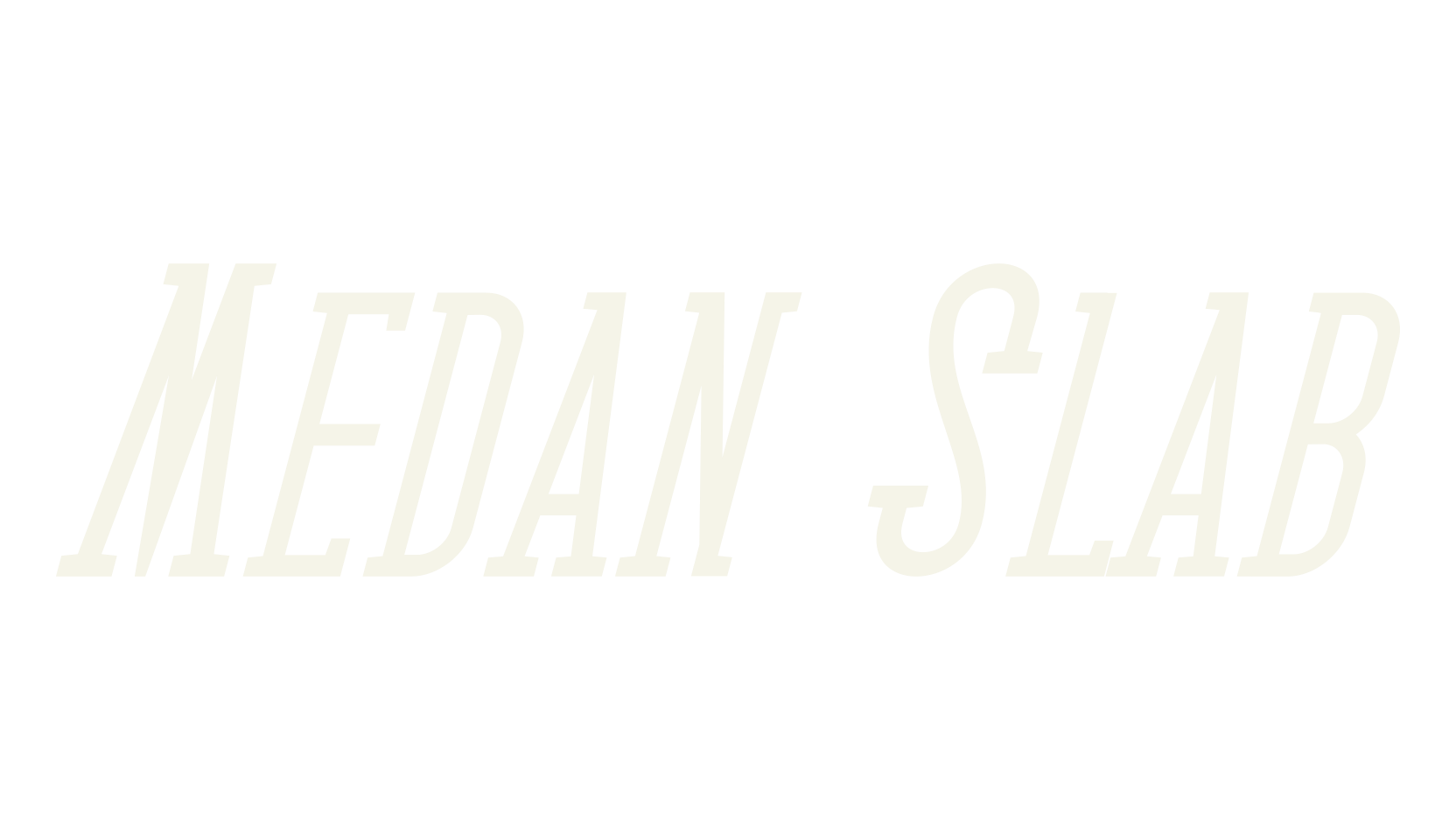 Medan Slab, all caps font preview
