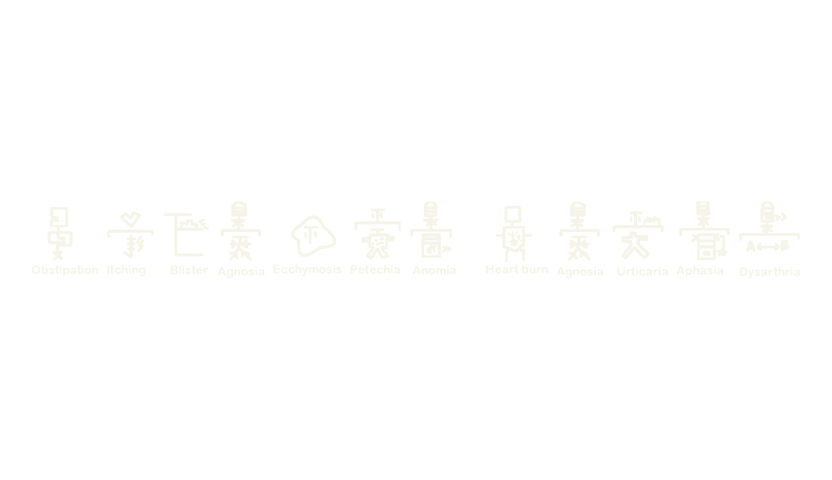 Medical Signs, dingbats font preview