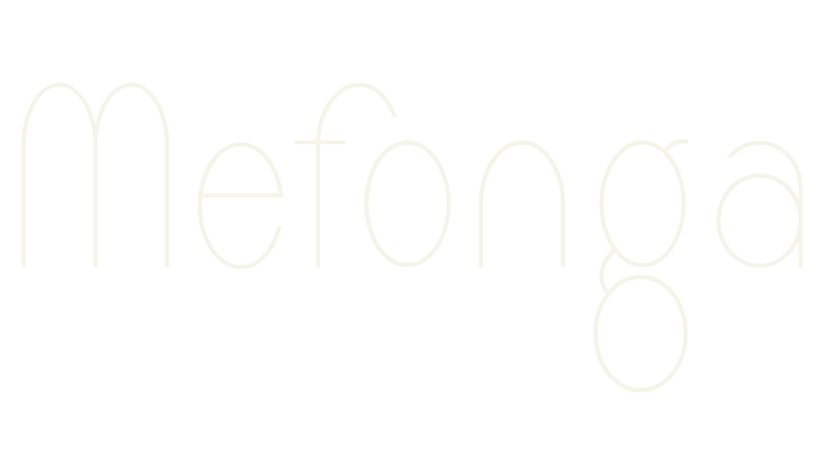Mefonga, thin font preview