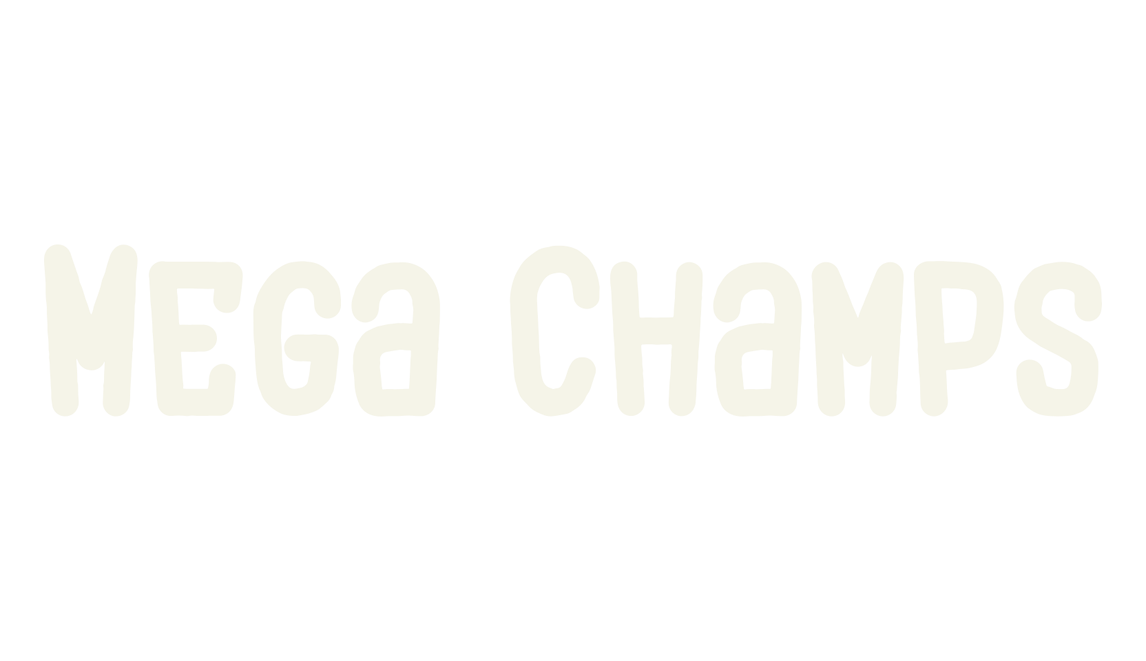 Mega Champs, notes font preview