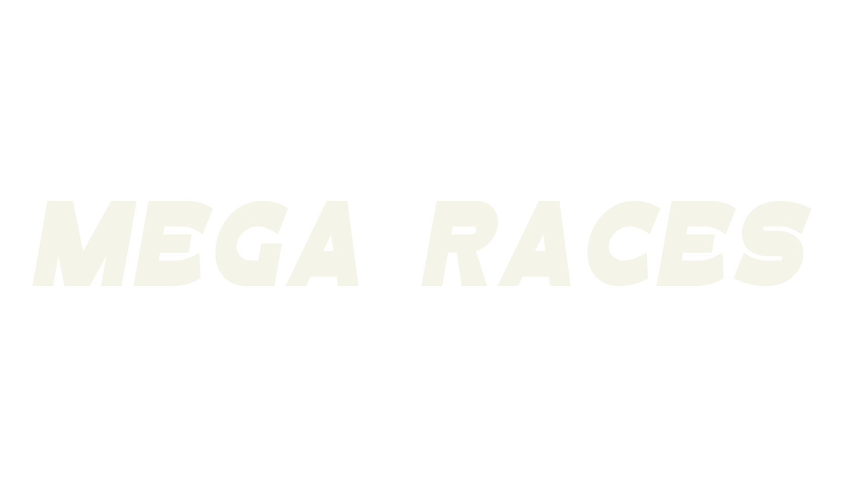 Mega Races, bold font preview