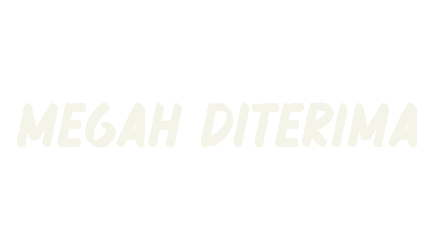 Megah Diterima, graffiti font preview