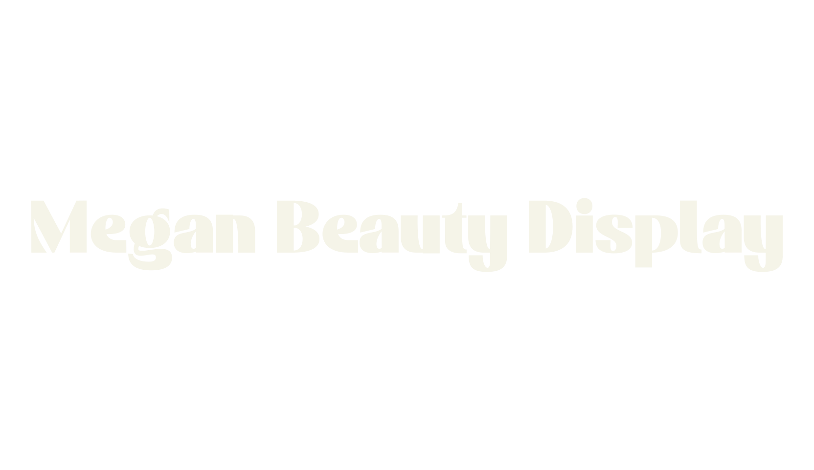 Megan Beauty Display, decorative font preview