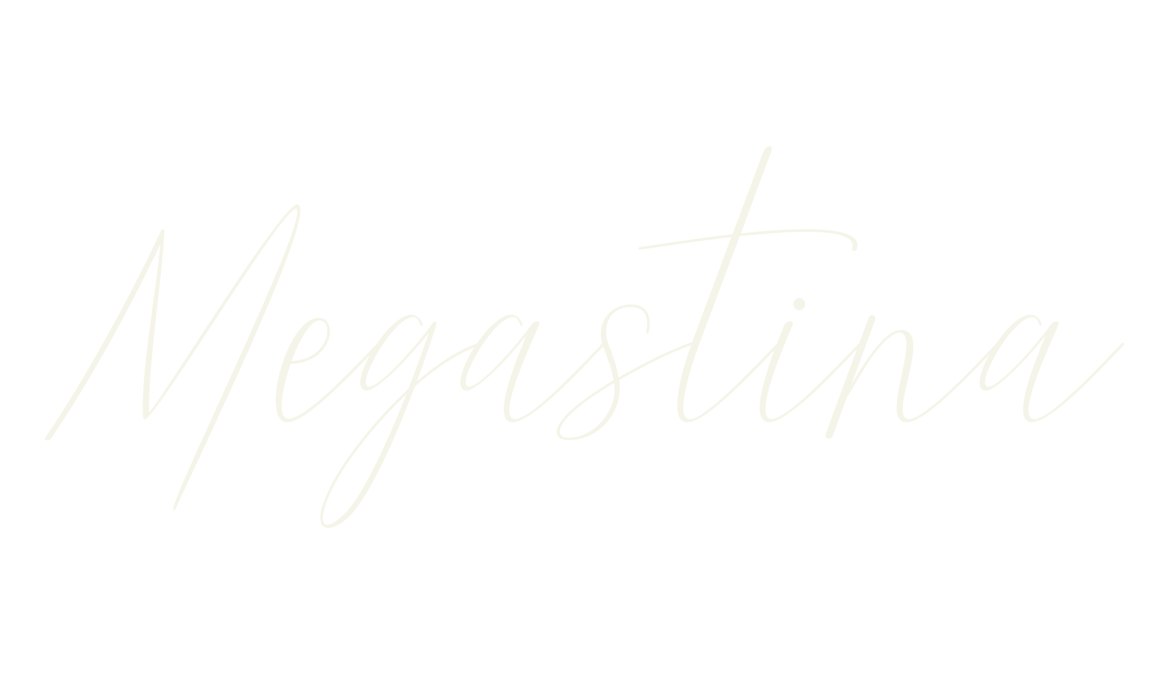 Megastina, script font preview