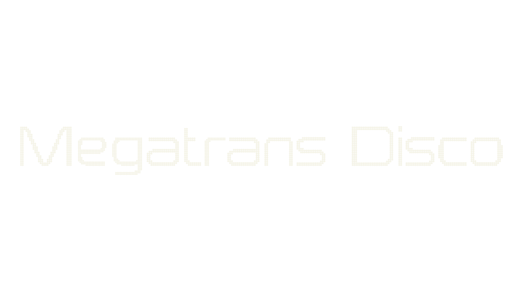 Megatrans Disco, disco font preview