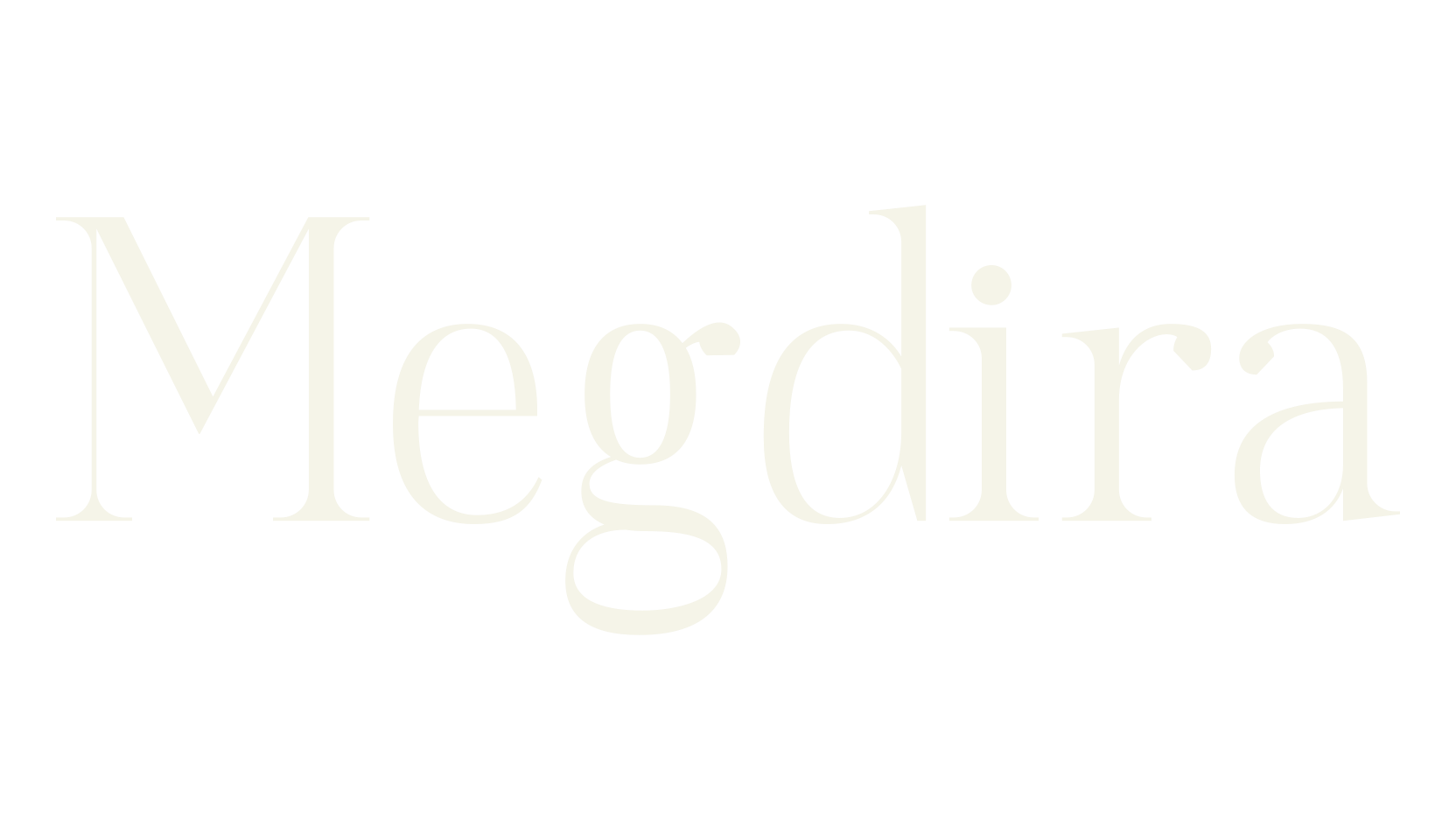 Megdira, serif font preview