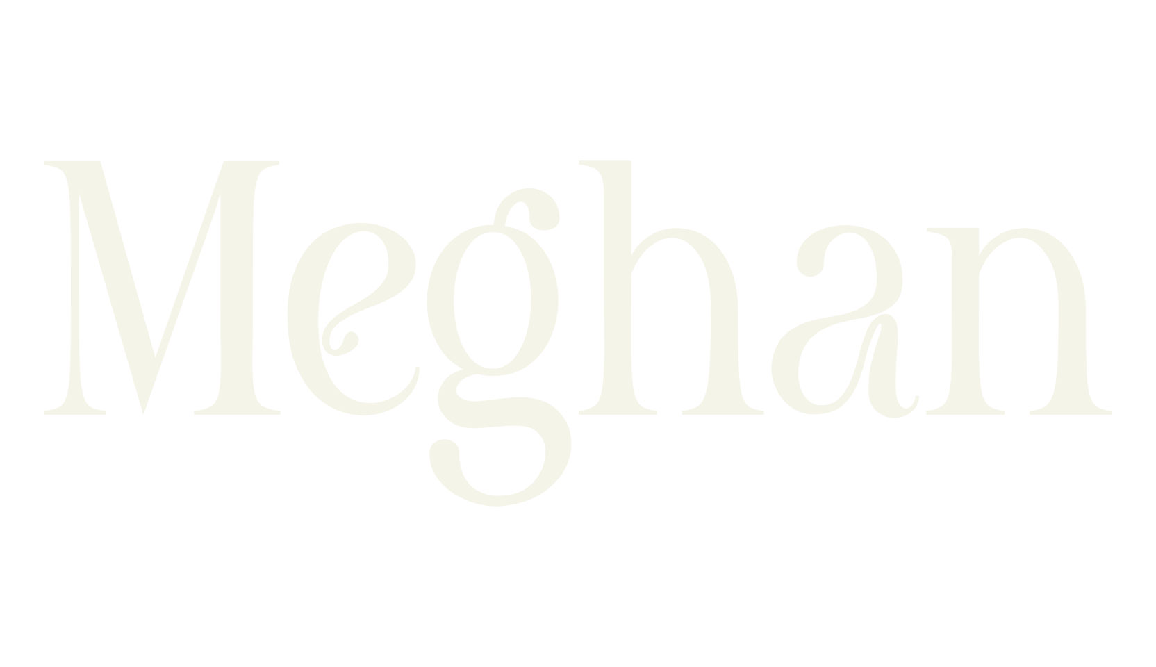 Meghan, serif font preview