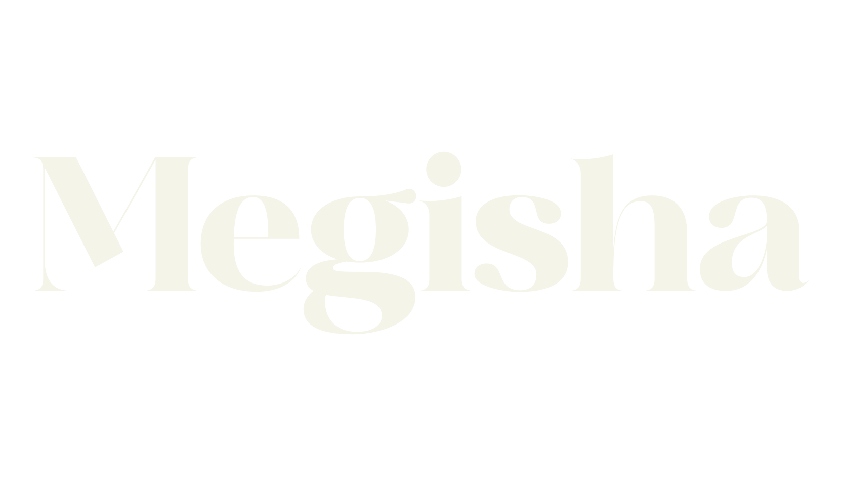 Megisha, serif font preview