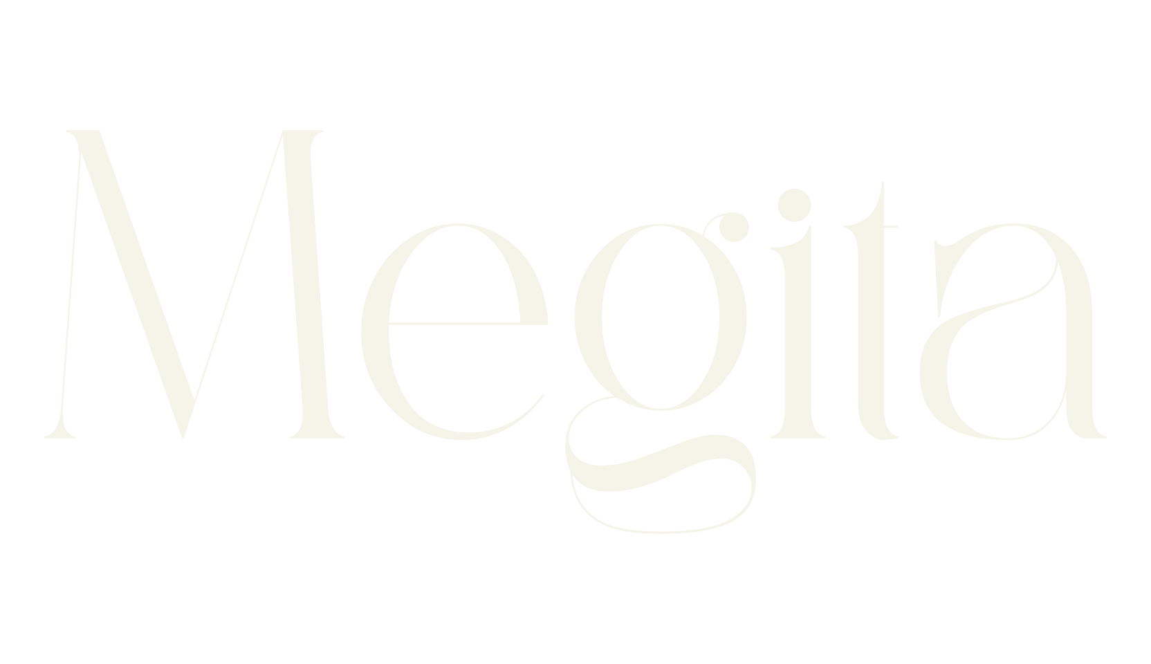 Megita, serif font preview