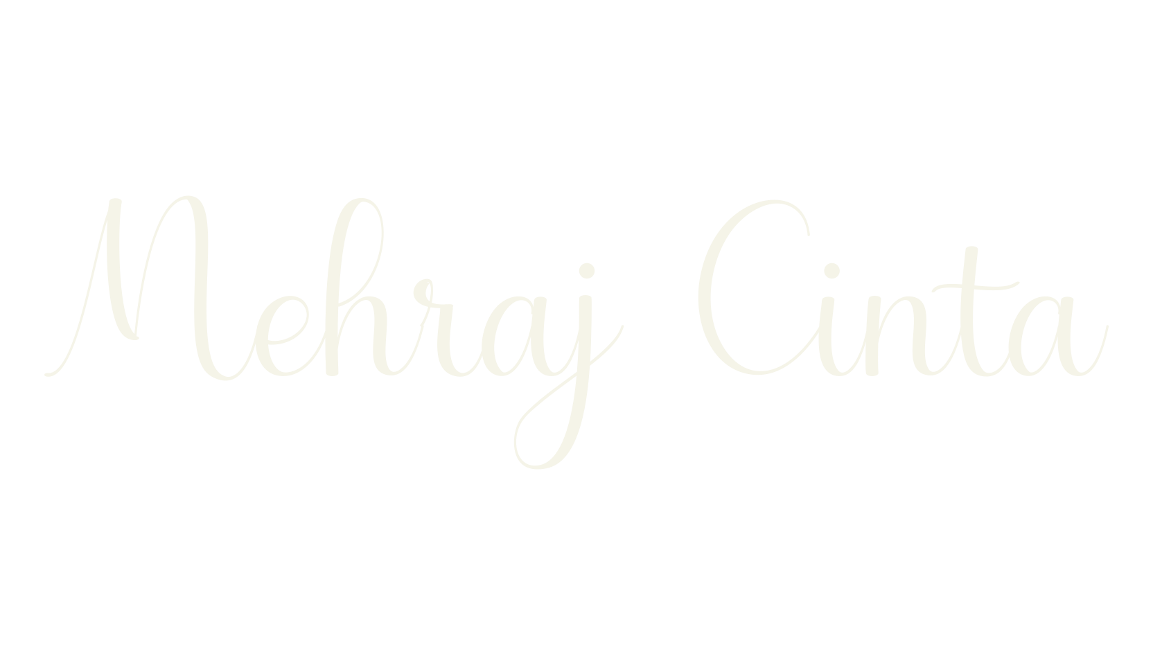 Mehraj Cinta, calligraphy font preview