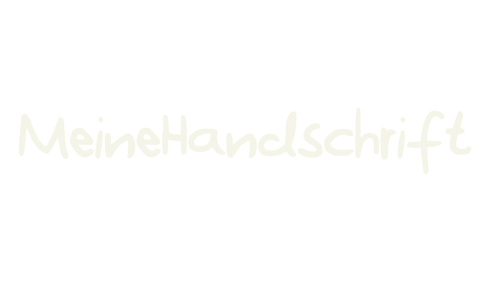 MeineHandschrift, simple font preview
