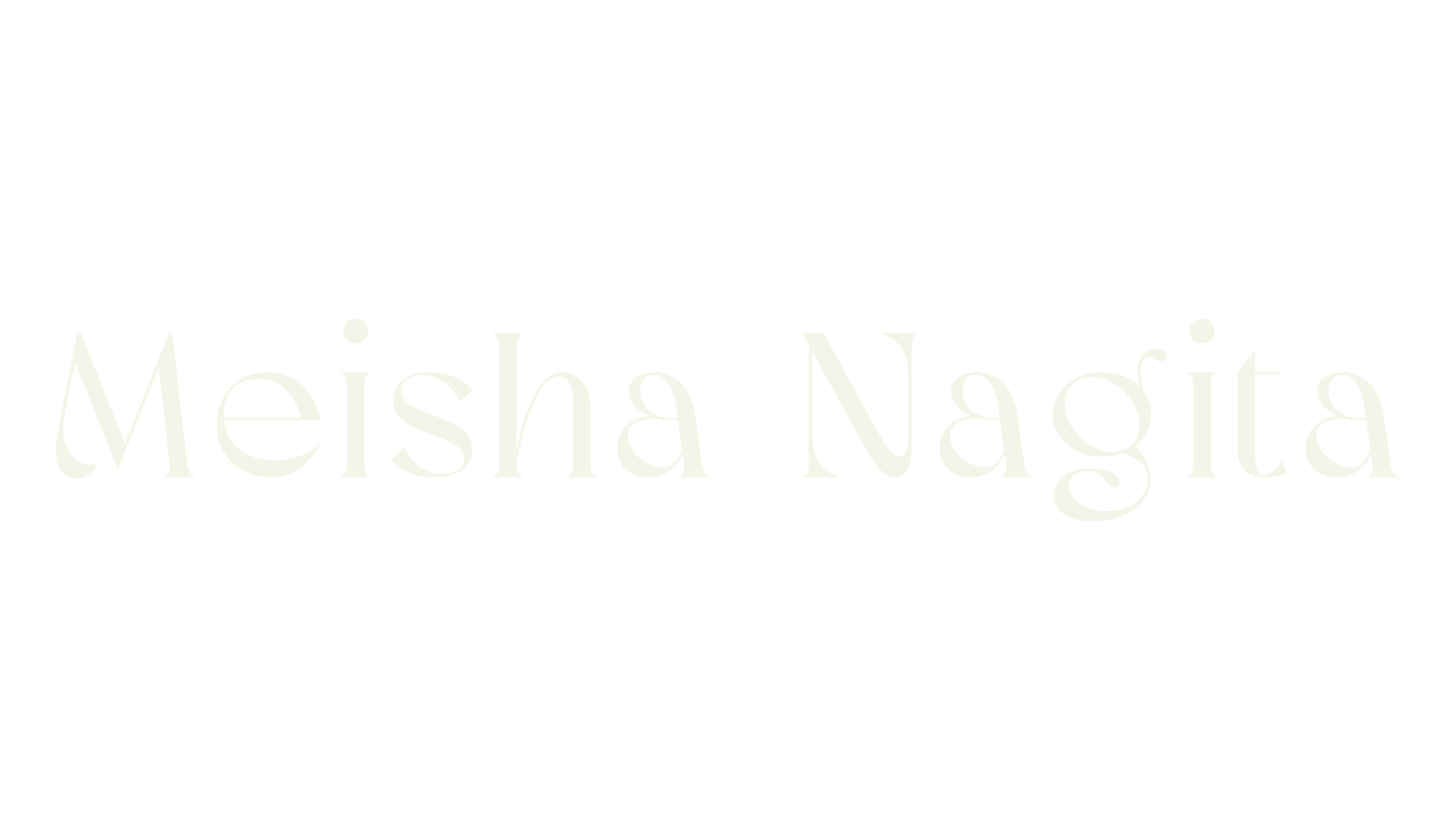 Meisha Nagita, serif font preview