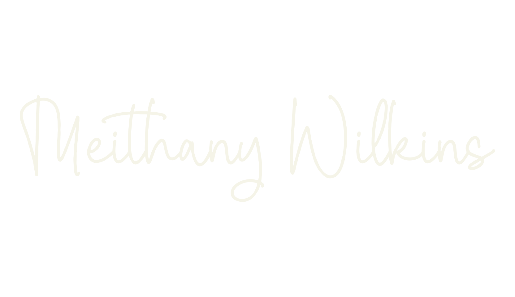 Meithany Wilkins, lettering font preview