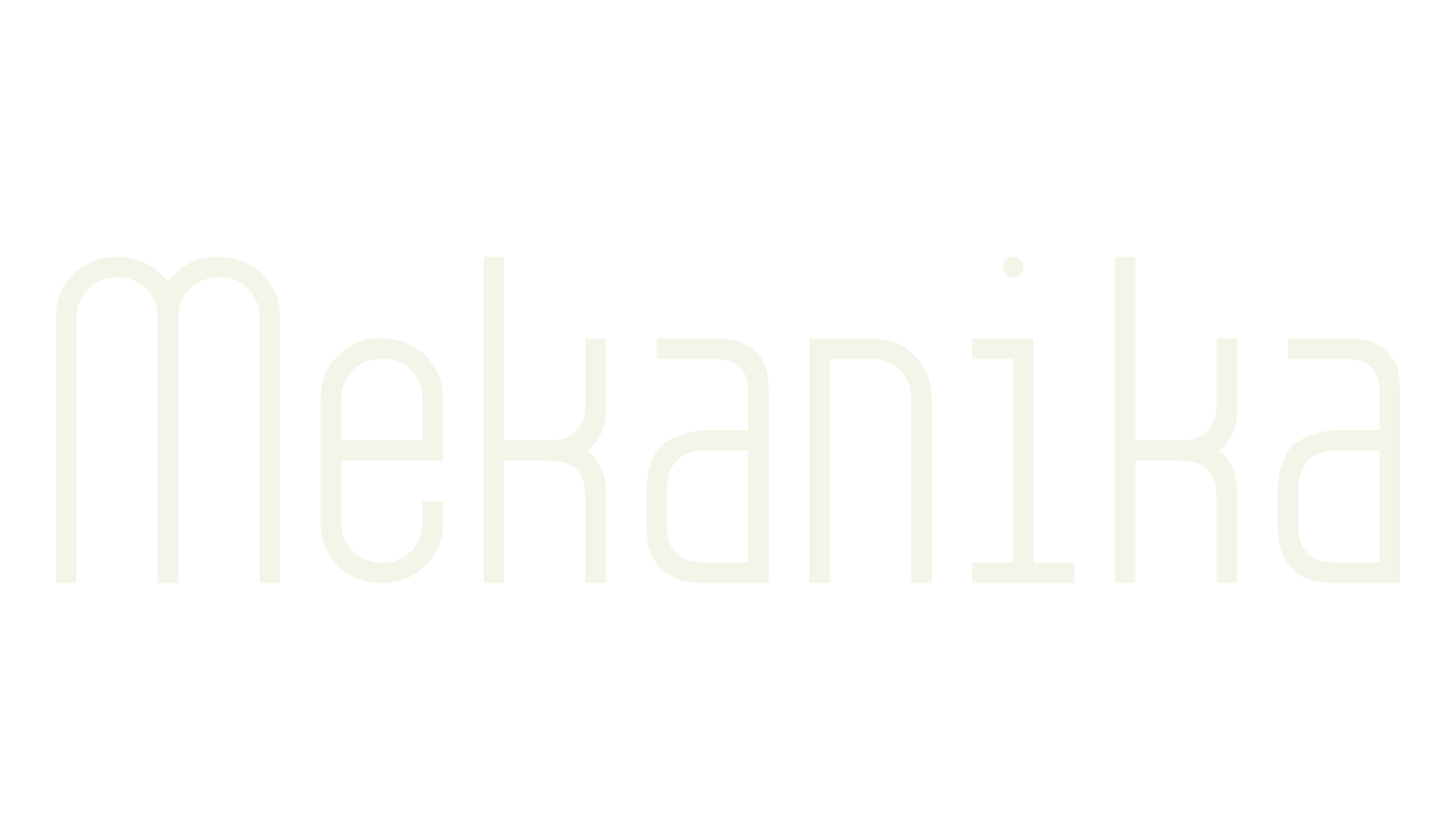Mekanika, sans serif font preview